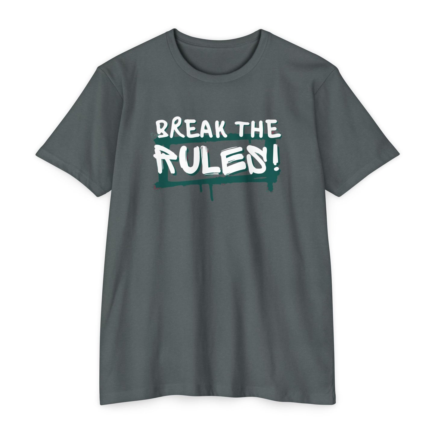 Break the Rules Graphic Tee, Unisex T-Shirt for Trendsetters, Casual Everyday Wear, Gift for Teens, Fun Statement Shirt