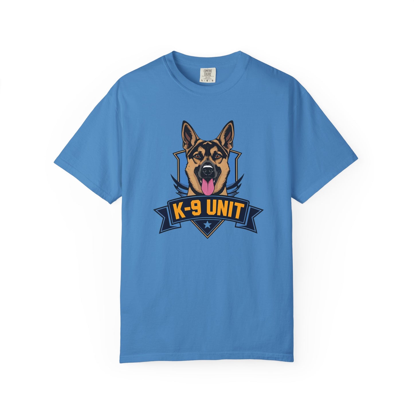 K-9 Unit Unisex Garment-Dyed T-shirt for Dog Lovers, Pet Owner Gift, Casual Wear