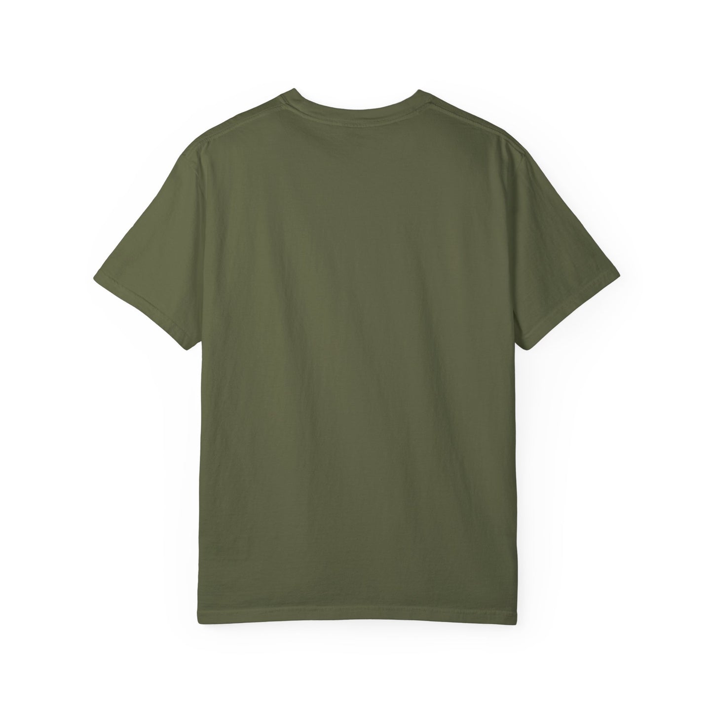 Unisex Dog Lover T-Shirt With a German Shepherd Protecting a Territory and Caption Selfless Beings