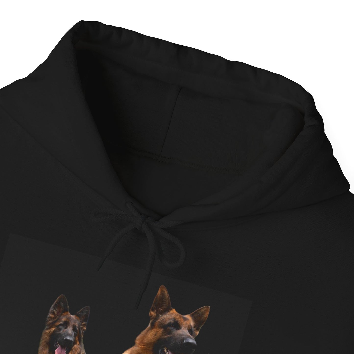Unisex Dog Lover Hoodie With Two German Shepherds and Caption Grow Cooler