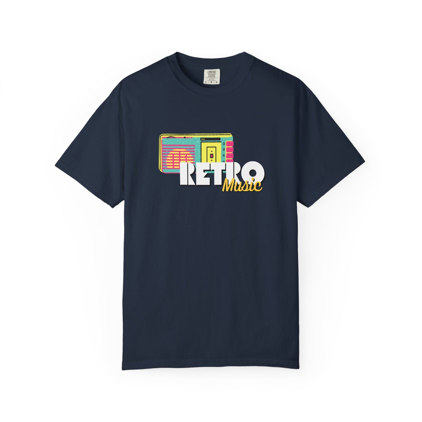 Retro Music T-Shirt, Vintage Style Tee, Unisex Garment-Dyed Shirt, Perfect for Music Lovers, Great for Festivals and Gifts