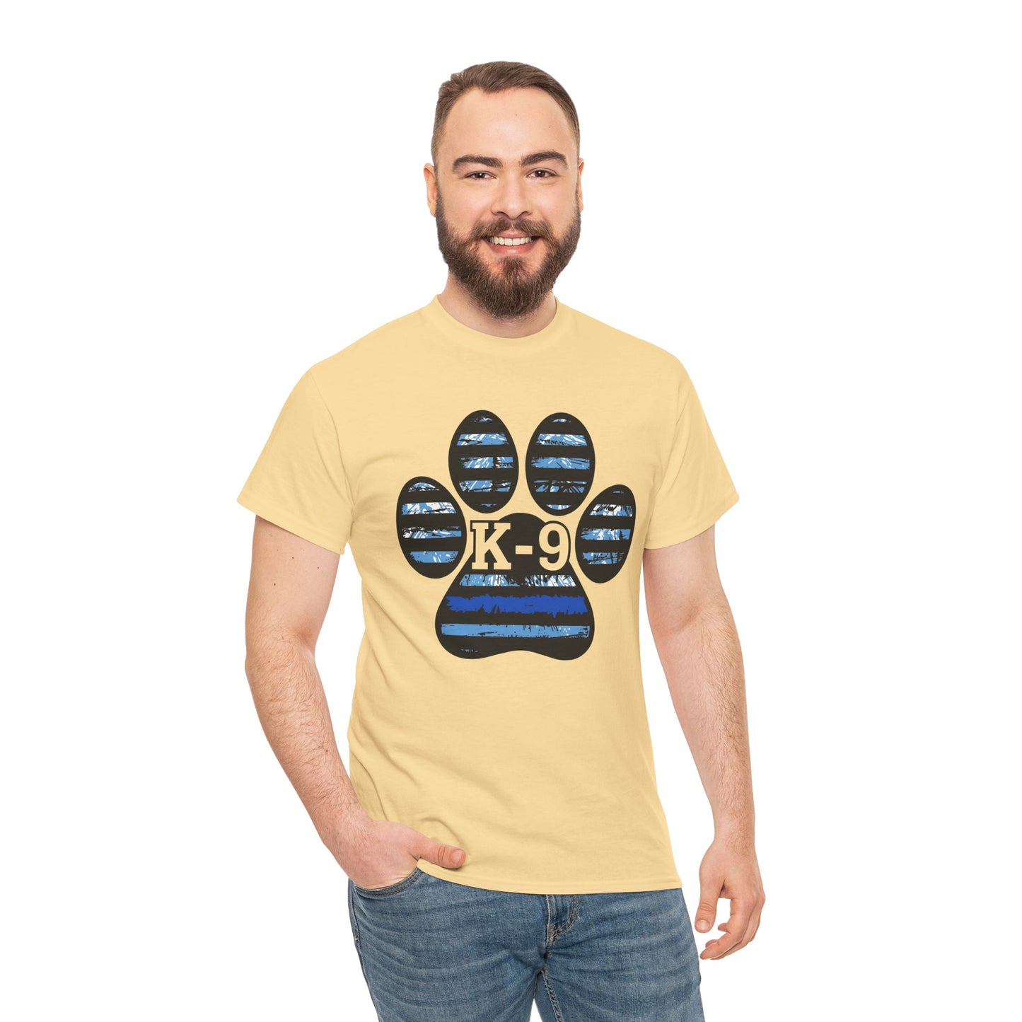 K-9 Paw Print Tee – Unisex Cotton Tee for Dog Lovers, Pet Owners, Animal Rescue Supporters