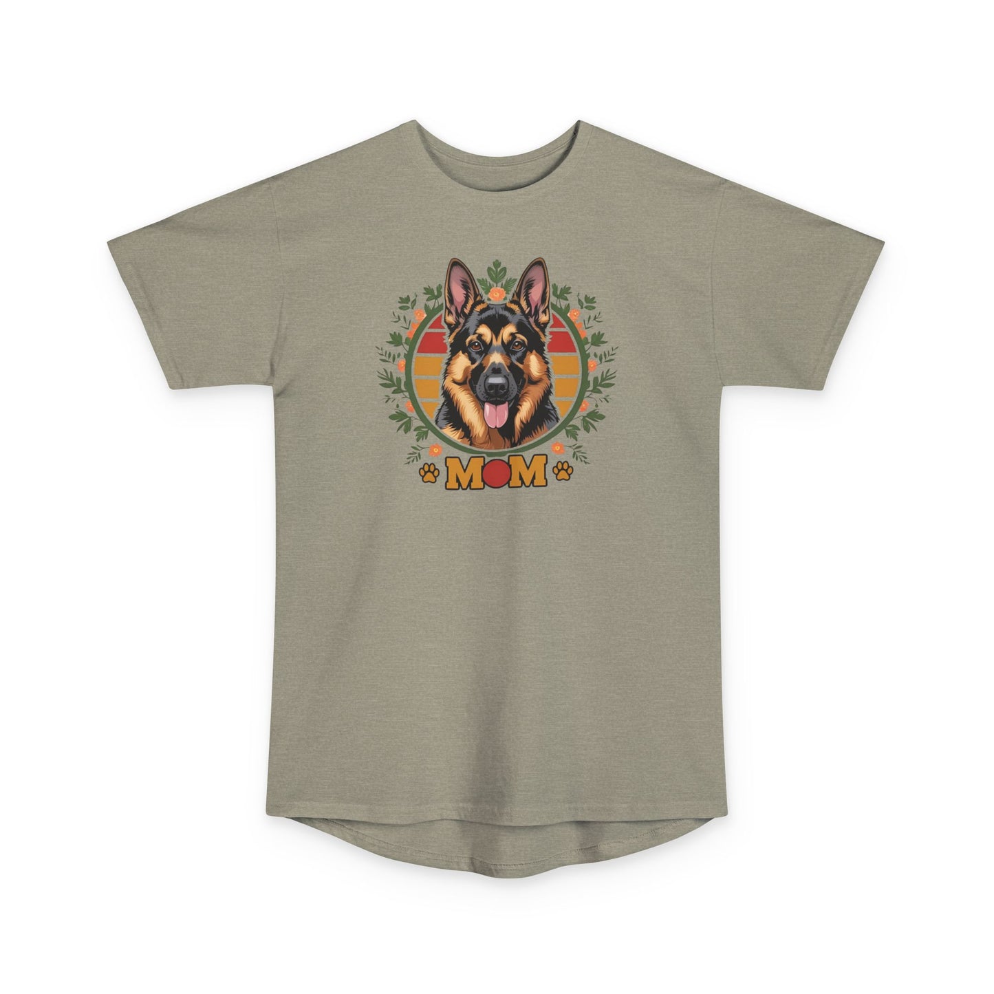 German Shepherd Mom Long Body Urban Tee, Pet Lover Shirt, Casual Dog Lover Tee, Gift for Dog Moms, Animal Rescue Tee