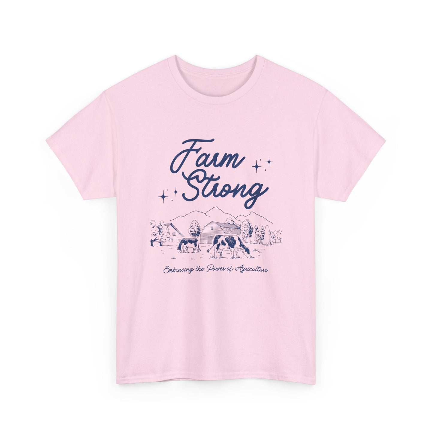 Farm Strong Unisex Cotton Tee - Embracing the Power of Agriculture, Motivational Shirt, Inspirational Tee