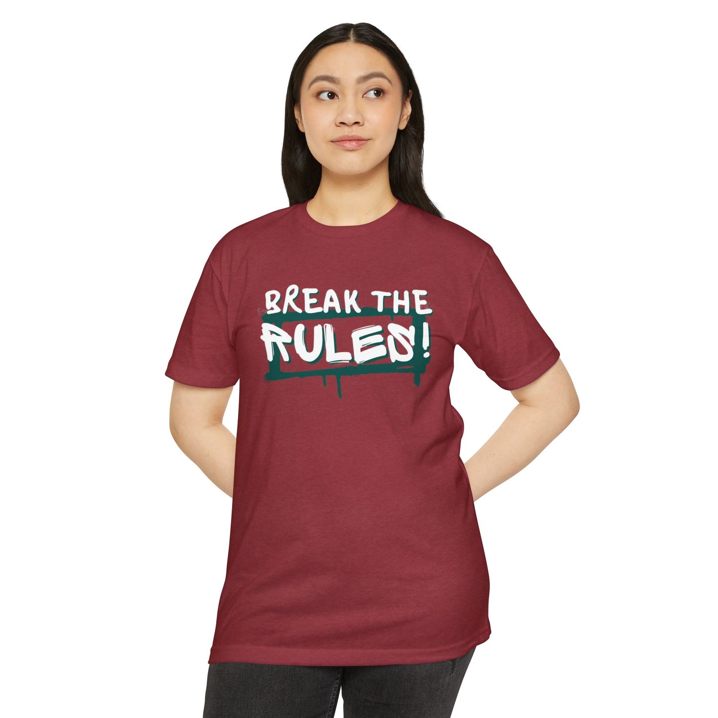 Break the Rules Graphic Tee, Unisex T-Shirt for Trendsetters, Casual Everyday Wear, Gift for Teens, Fun Statement Shirt
