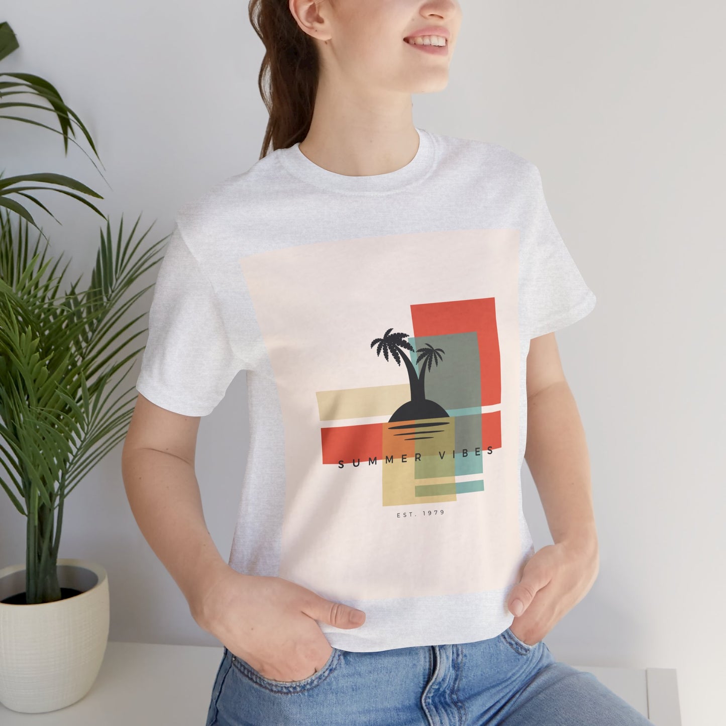Tropical Sunset Tee, Summer Vibes Shirt, Vacation Outfit, Unisex Graphic Tee, Gift for Beach Lovers, Casual Wear