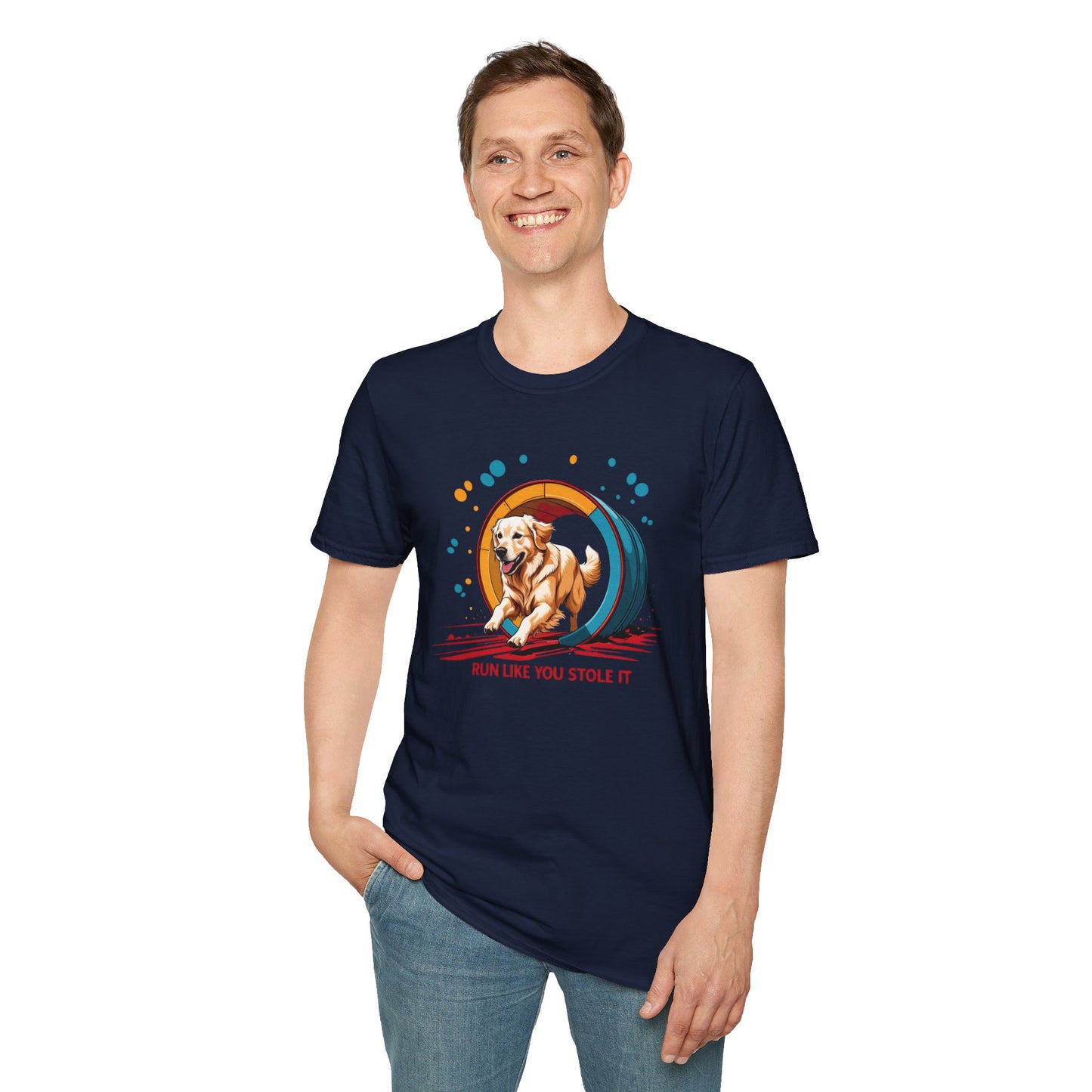 Dog Agility T-Shirt - Run Like You Stole It, Perfect for Dog Trainers, Summer Outfits, Fun Casual Wear