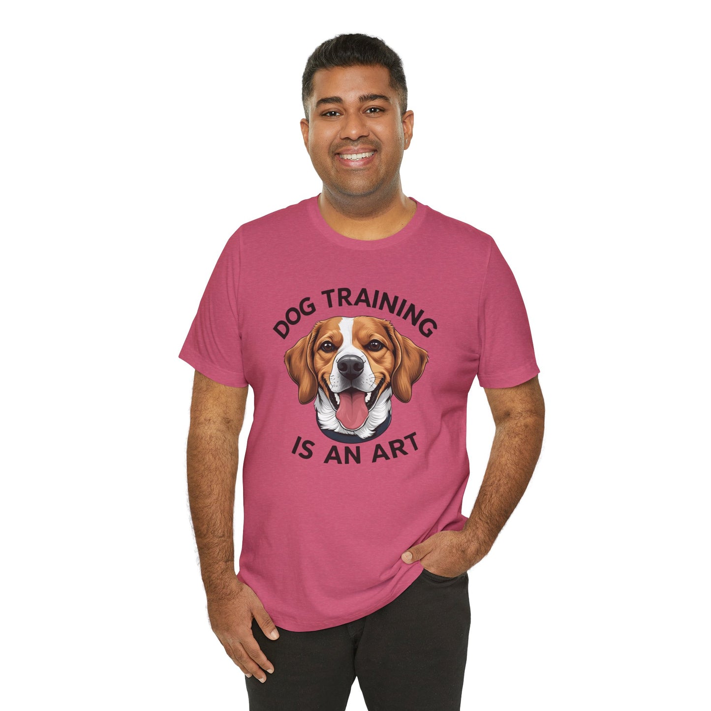 Dog Training is An Art Tee - Unisex Jersey Short Sleeve, Gift for Dog Lovers, Training T-Shirt, Dog Owner Apparel, Cute Canine Shirt