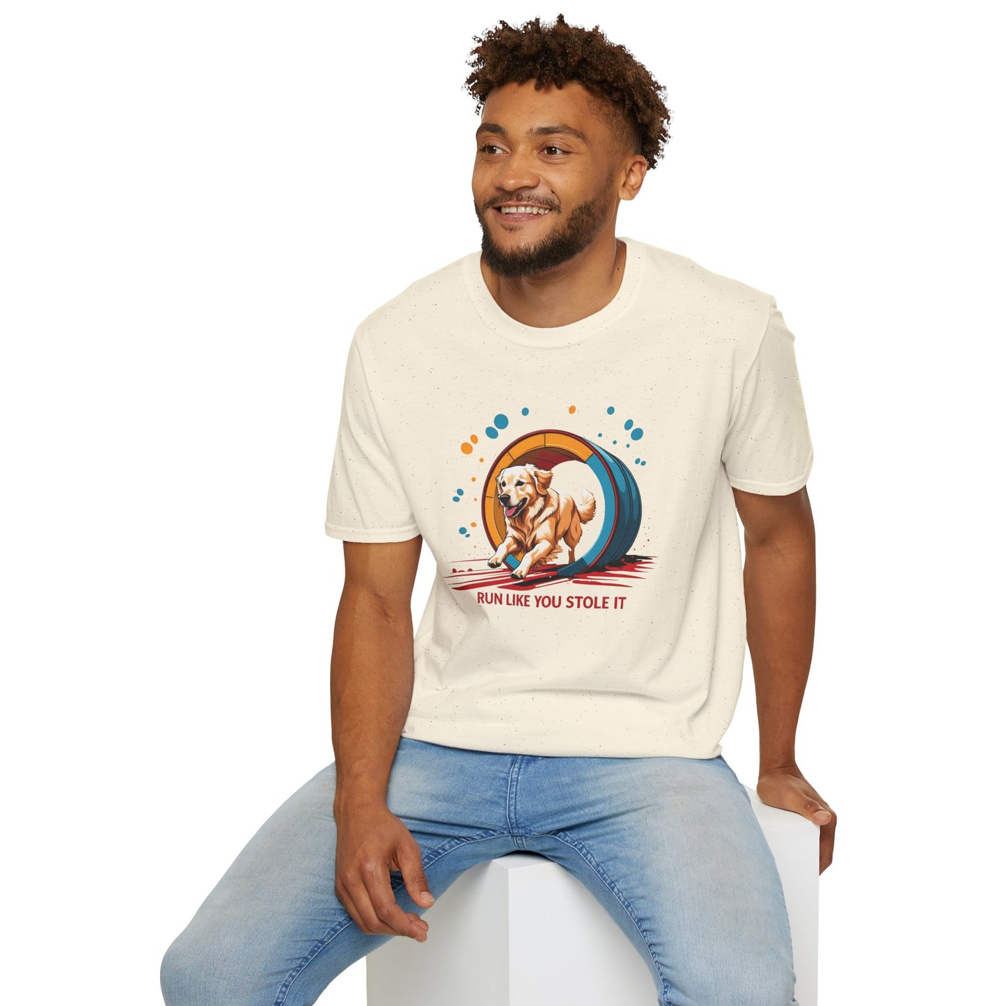 Dog Agility T-Shirt - Run Like You Stole It, Perfect for Dog Trainers, Summer Outfits, Fun Casual Wear