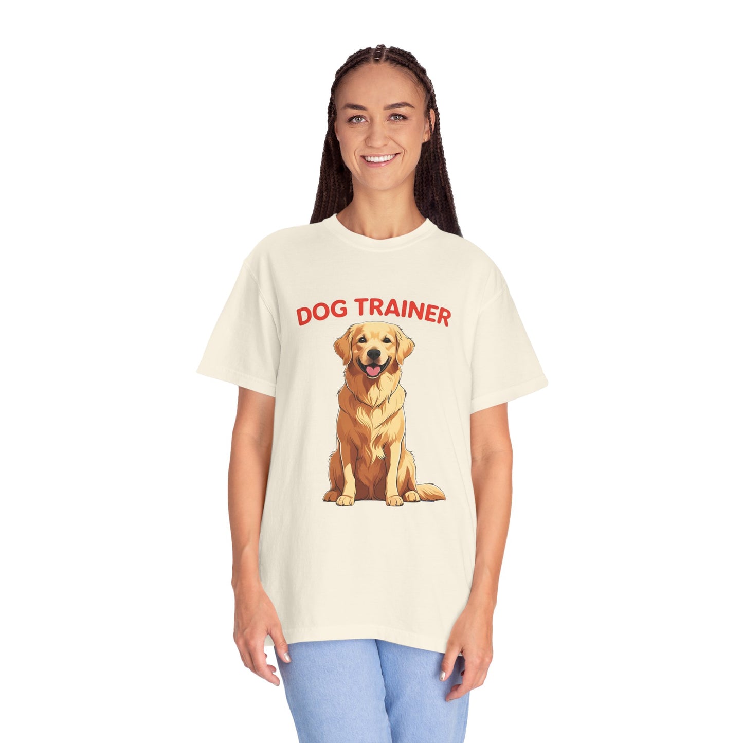 Dog Trainer Unisex Garment-Dyed T-Shirt | Perfect Gift for Dog Lovers, Pet Owners, Trainers, Birthdays, and Everyday Use