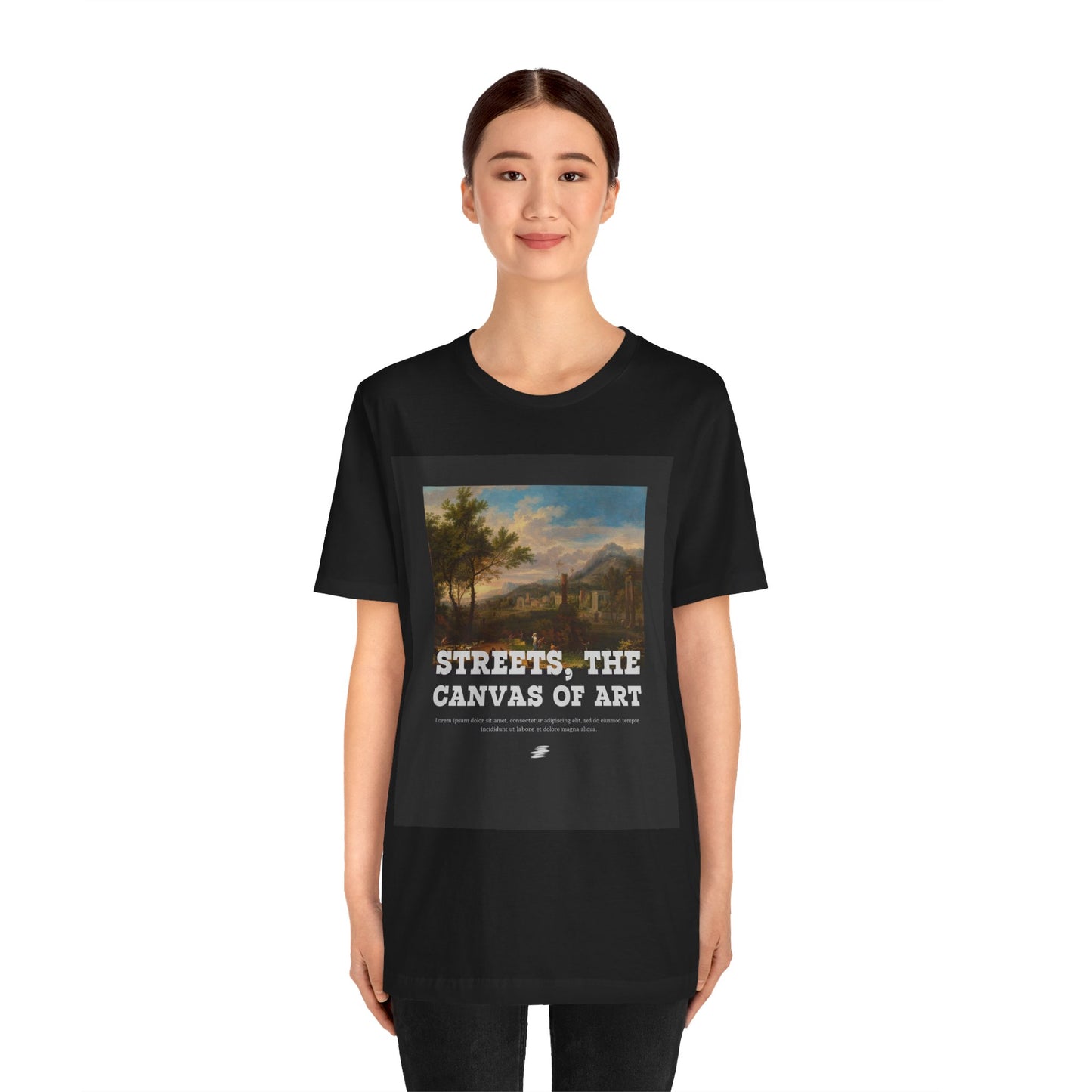 Artistic Graphic Tee - Streets, the Canvas of Art | Unisex Short Sleeve Shirt, Gift for Artists, Art Lovers, Casual Wear, Unique Gifts