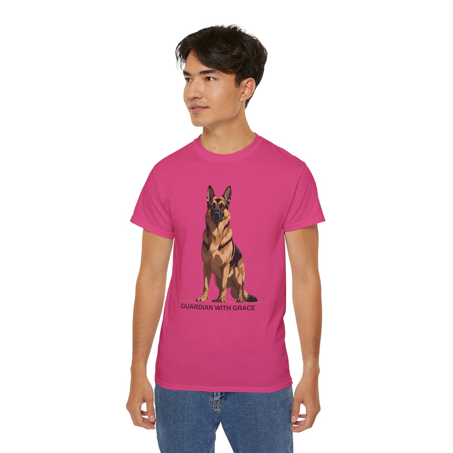 German Shepherd Guardian Tee - Unisex Ultra Cotton Shirt, Dog Lover Gift, Animal Spirit Apparel, Pet Memorial, Birthday Tee, Casual Wear