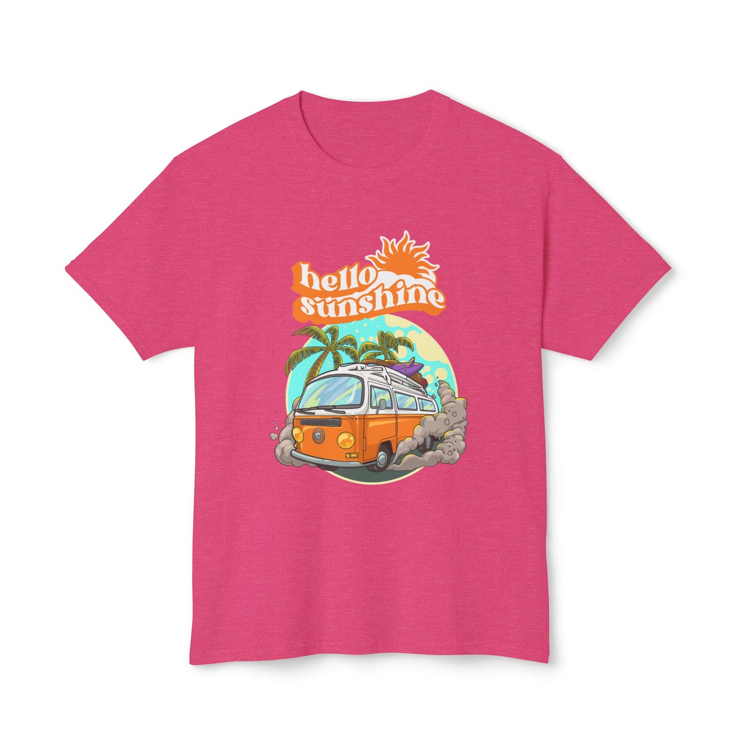 Hello Sunshine Beach Vibe T-Shirt, Summer Tee, Vacation Shirt, Gift for Travelers, Cool Graphic Tee