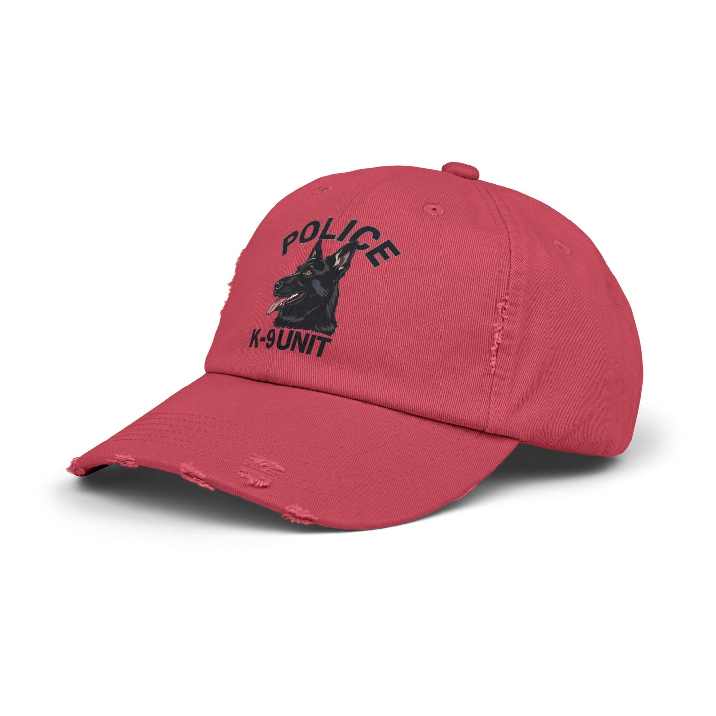 K-9 Unit Police Hat Featuring German Shepherd | Stylish Unisex Distressed Cap | Dog Lover Gift