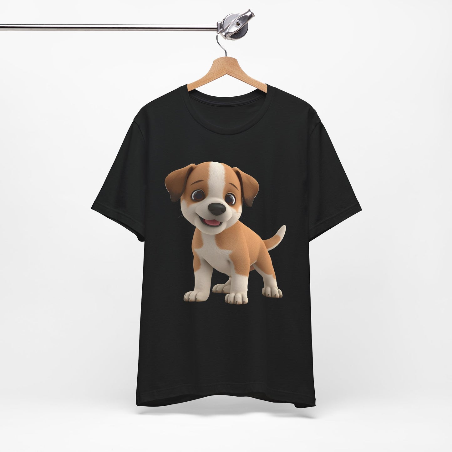 Cute Dog 3D Graphic Tee, Fun Animal Shirt, Dog Lover Gift, Playful Fashion Statement