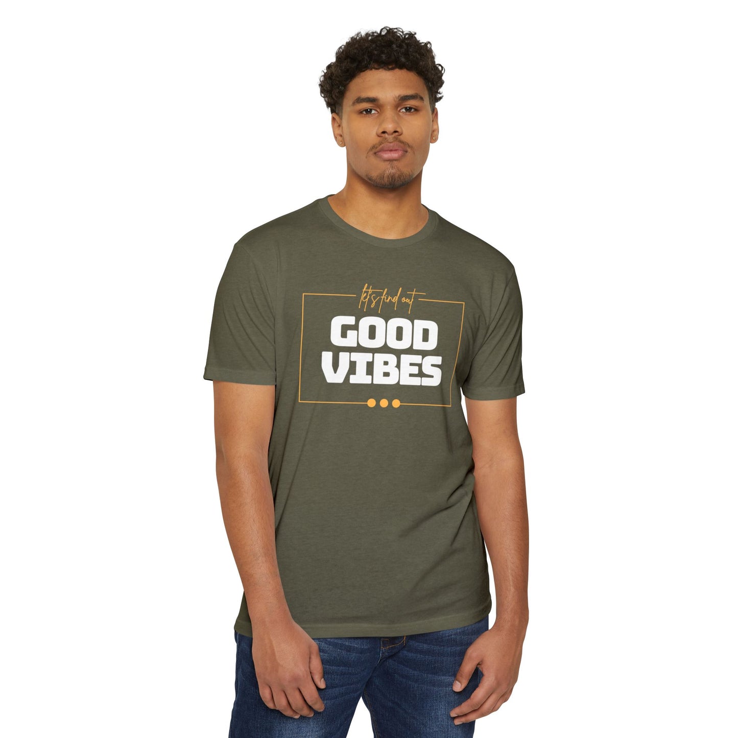 Good Vibes Unisex CVC Jersey T-shirt, Casual Tee, Positive Messaging Shirt, Everyday Wear, Gift for Friends