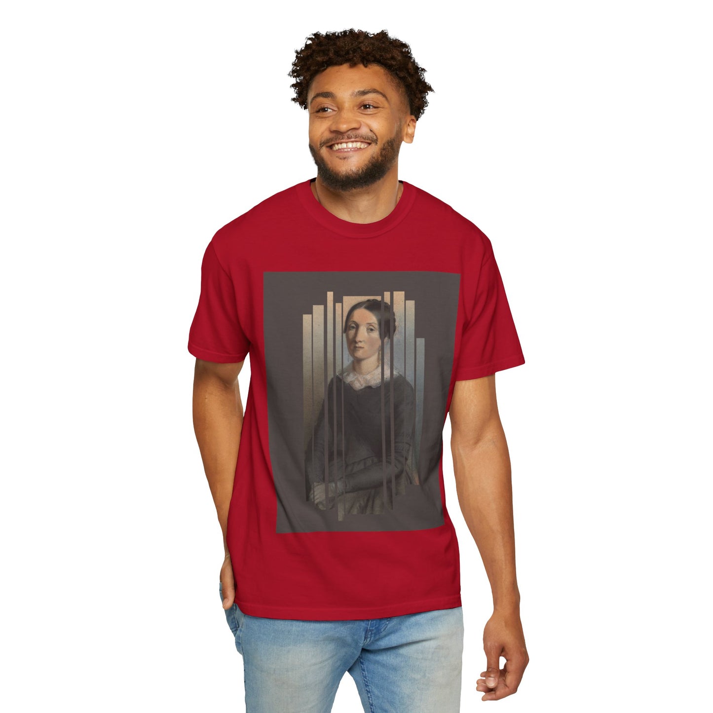 Vintage Aesthetic Art Tee, Unisex Garment-Dyed T-shirt with Artistic Design, Casual Wear, Gift for Art Lovers, Trendy Graphic Shirt