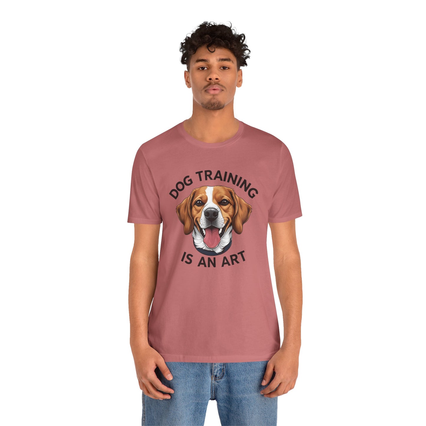 Dog Training is An Art Tee - Unisex Jersey Short Sleeve, Gift for Dog Lovers, Training T-Shirt, Dog Owner Apparel, Cute Canine Shirt