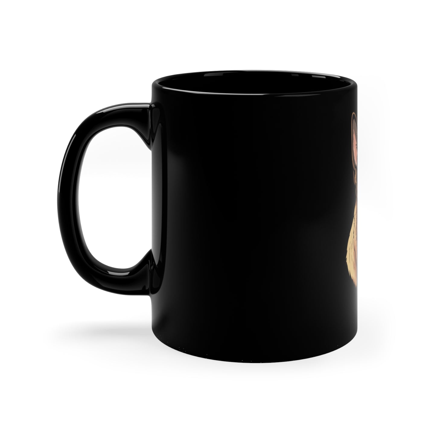 German Shepherd Coffee Mug - 11oz Black Ceramic Mug for Dog Lovers