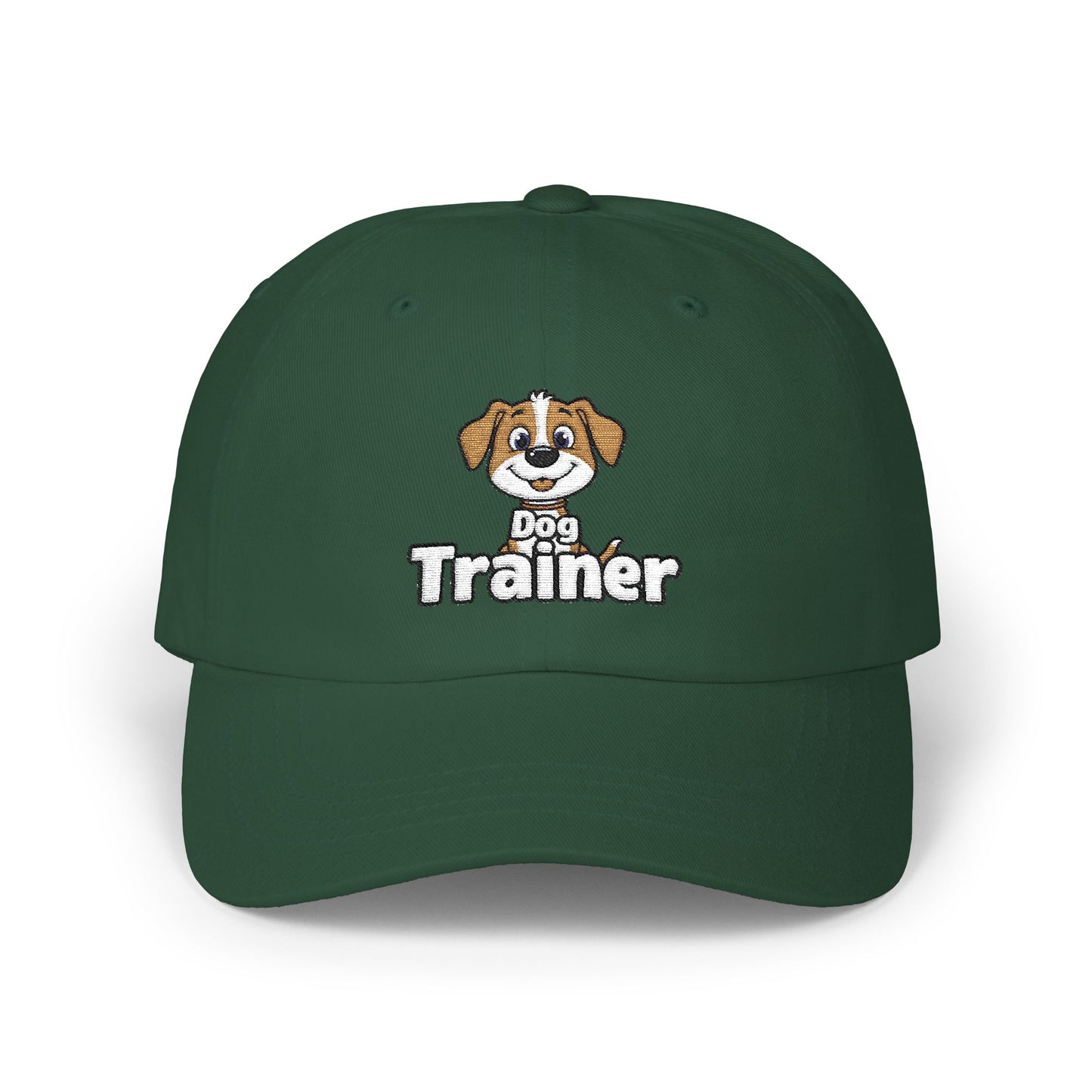 Embroidered Dog Trainer Classic Dad Cap Featuring a Cute Funny Dog | Dog-themed Accessories