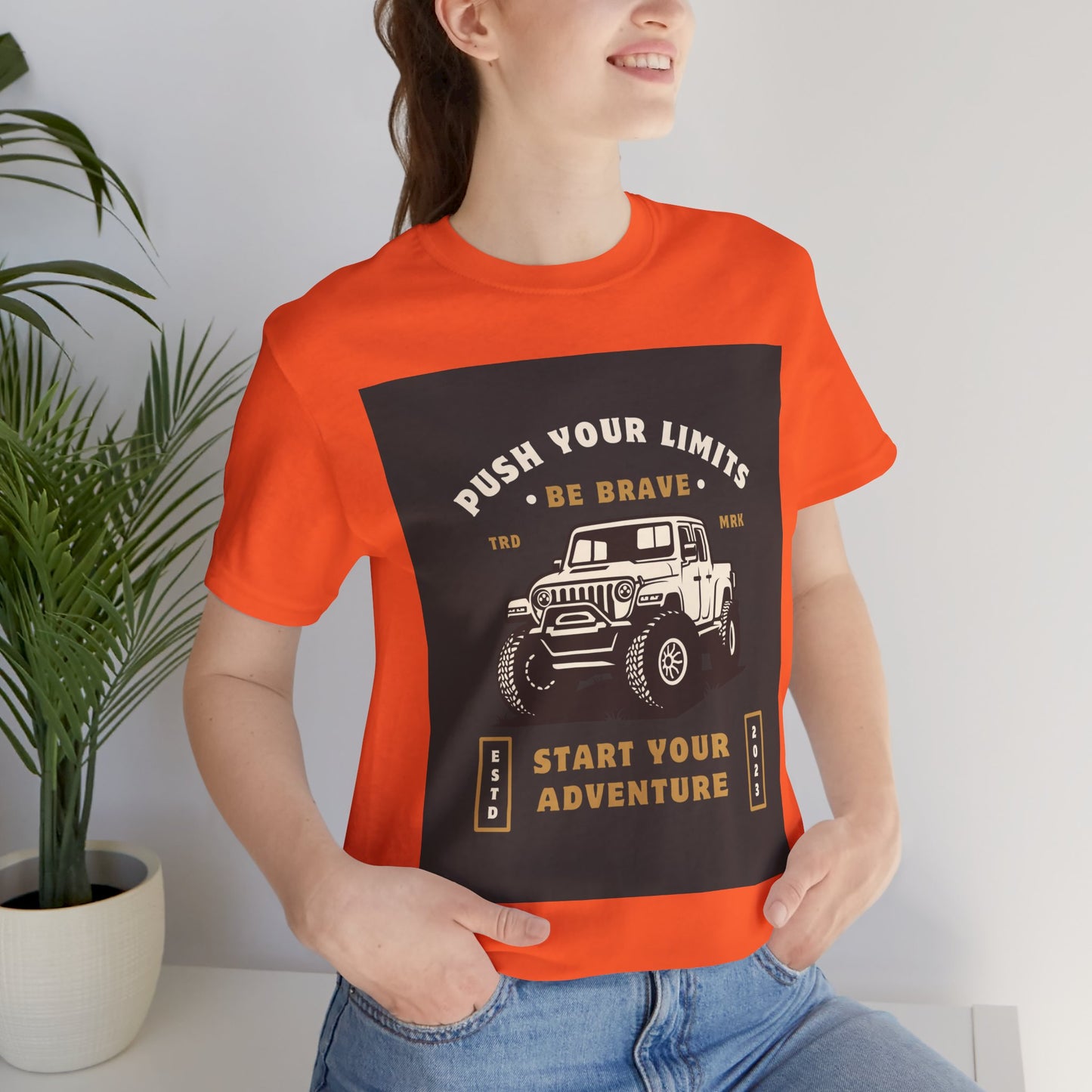 Push Your Limits Adventure-Inspiring Unisex Jersey Tee, Outdoor Shirt, Motivational T-Shirt, Gift for Adventurers, Hiking Apparel, Travel Tee