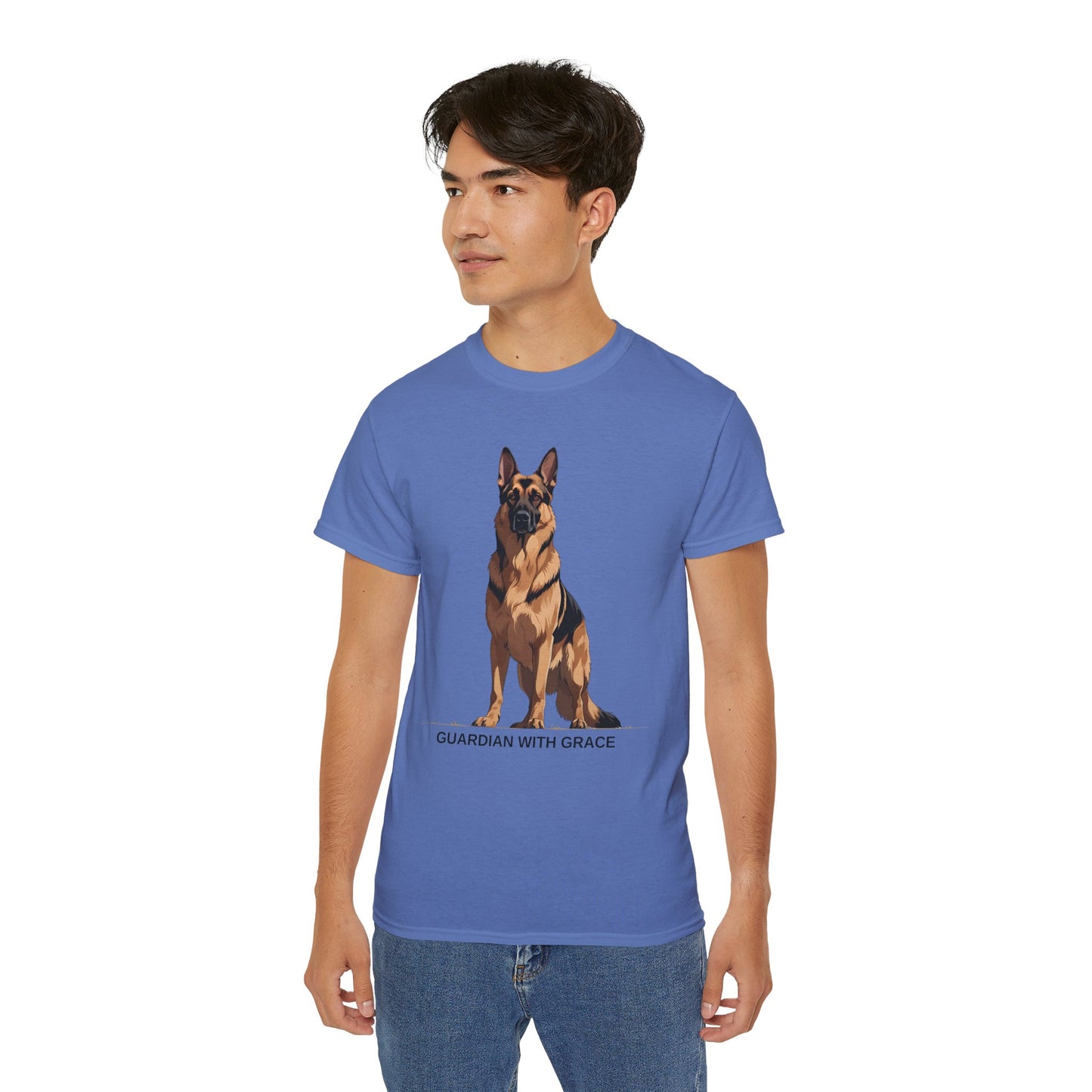 German Shepherd Guardian Tee - Unisex Ultra Cotton Shirt, Dog Lover Gift, Animal Spirit Apparel, Pet Memorial, Birthday Tee, Casual Wear