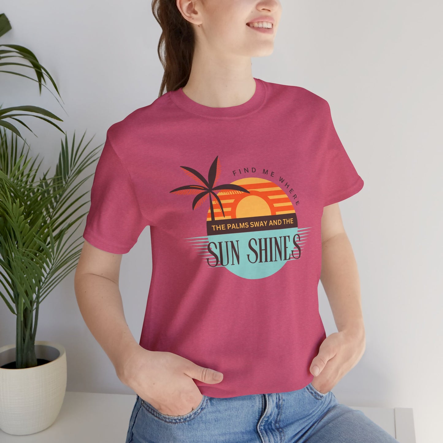 Tropical Vibes Tee - Relaxing Beach Sunset Design for Travelers and Summer Lovers, Perfect Gift for Vacations, Beach Days, and Casual Style