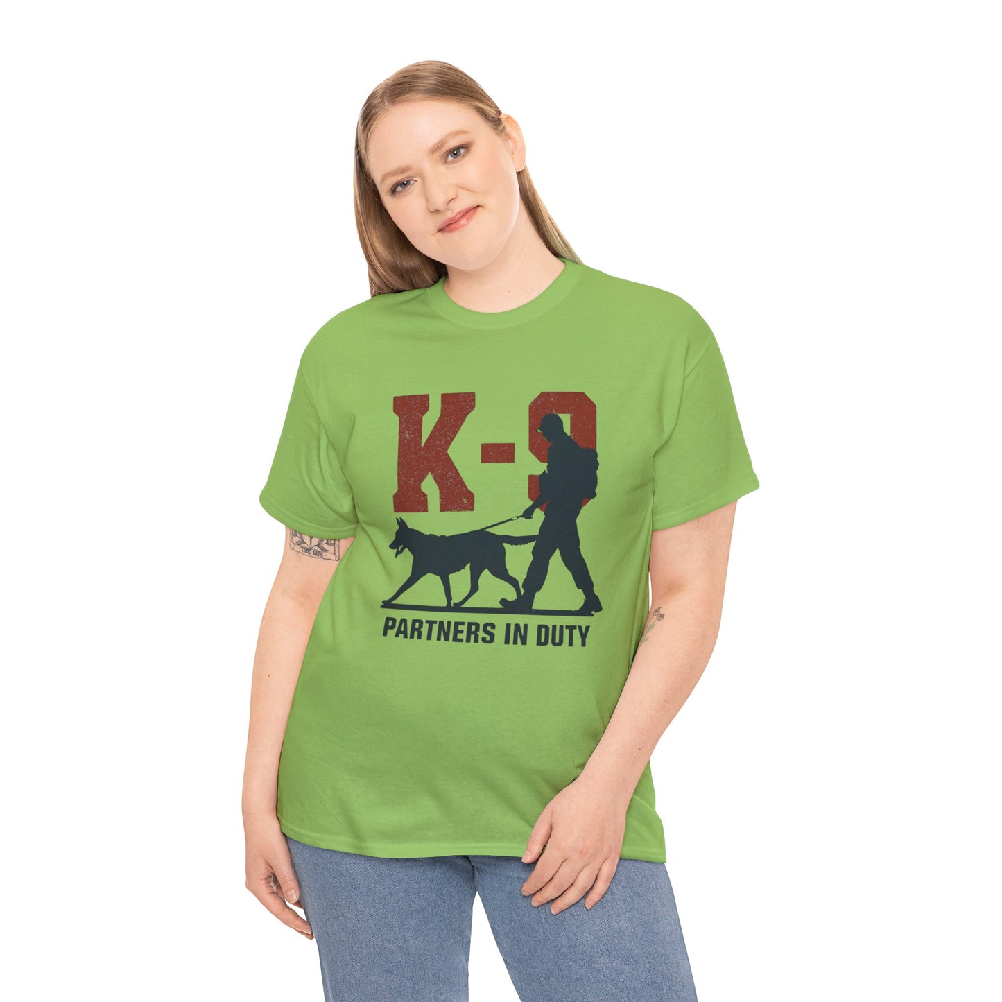 K-9 Partners in Duty Tee, Dog Handler T-Shirt, Dog Lover Tee, Police Dog Apparel, Dog Owner T-Shirt