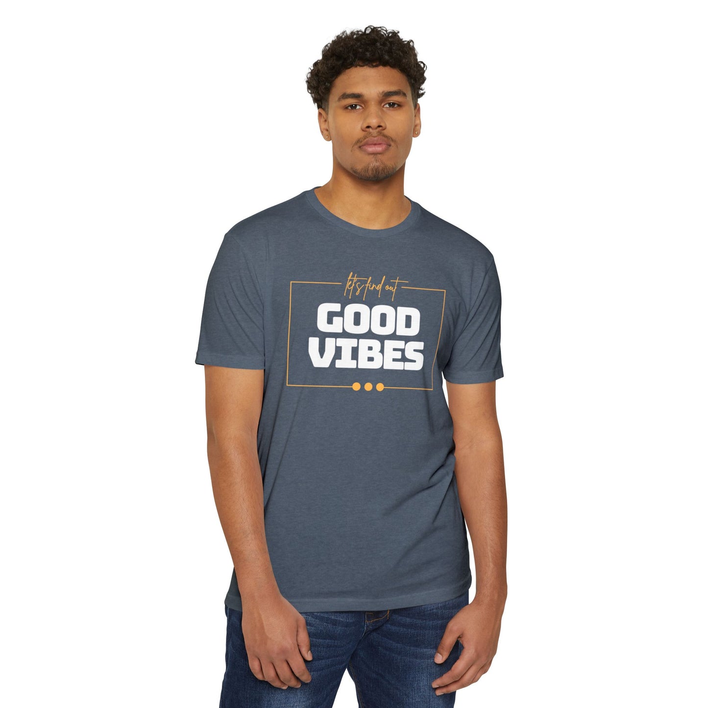 Good Vibes Unisex CVC Jersey T-shirt, Casual Tee, Positive Messaging Shirt, Everyday Wear, Gift for Friends
