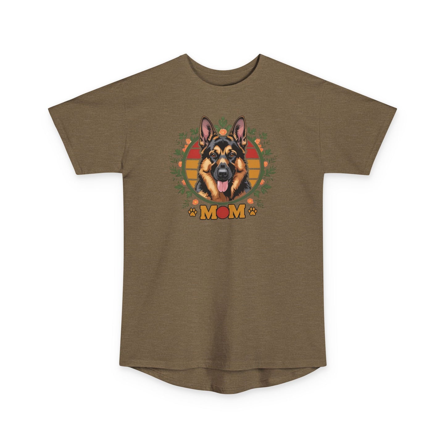 German Shepherd Mom Long Body Urban Tee, Pet Lover Shirt, Casual Dog Lover Tee, Gift for Dog Moms, Animal Rescue Tee