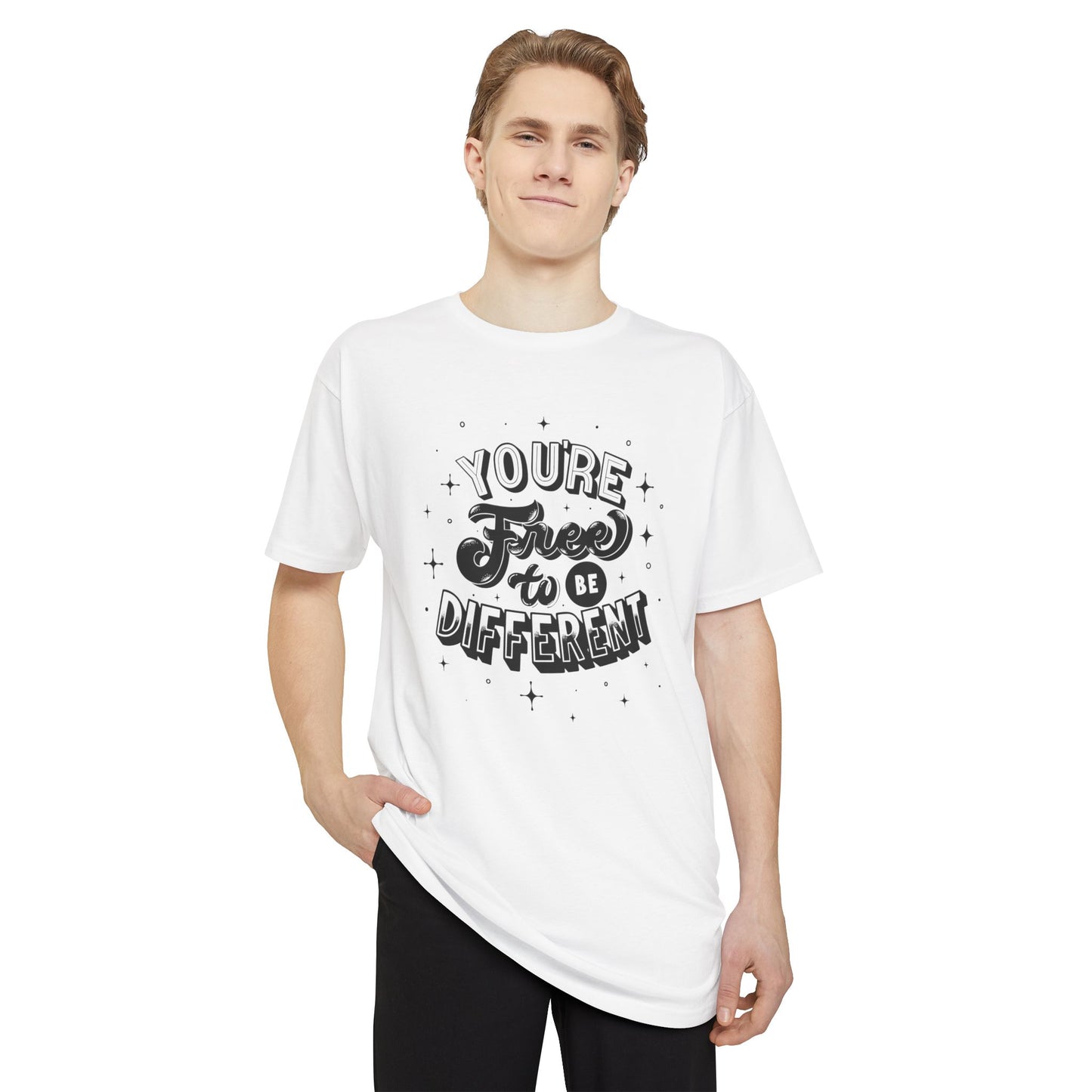 Urban Inspiration Tee - You're Free to Be Different, Casual Streetwear, Unique Gift, Everyday Comfort, Festival Style