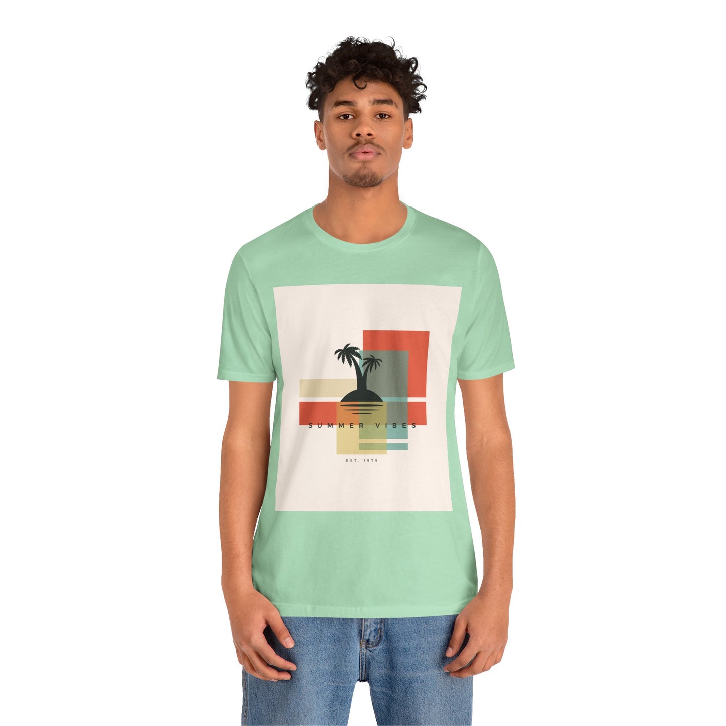 Tropical Sunset Tee, Summer Vibes Shirt, Vacation Outfit, Unisex Graphic Tee, Gift for Beach Lovers, Casual Wear