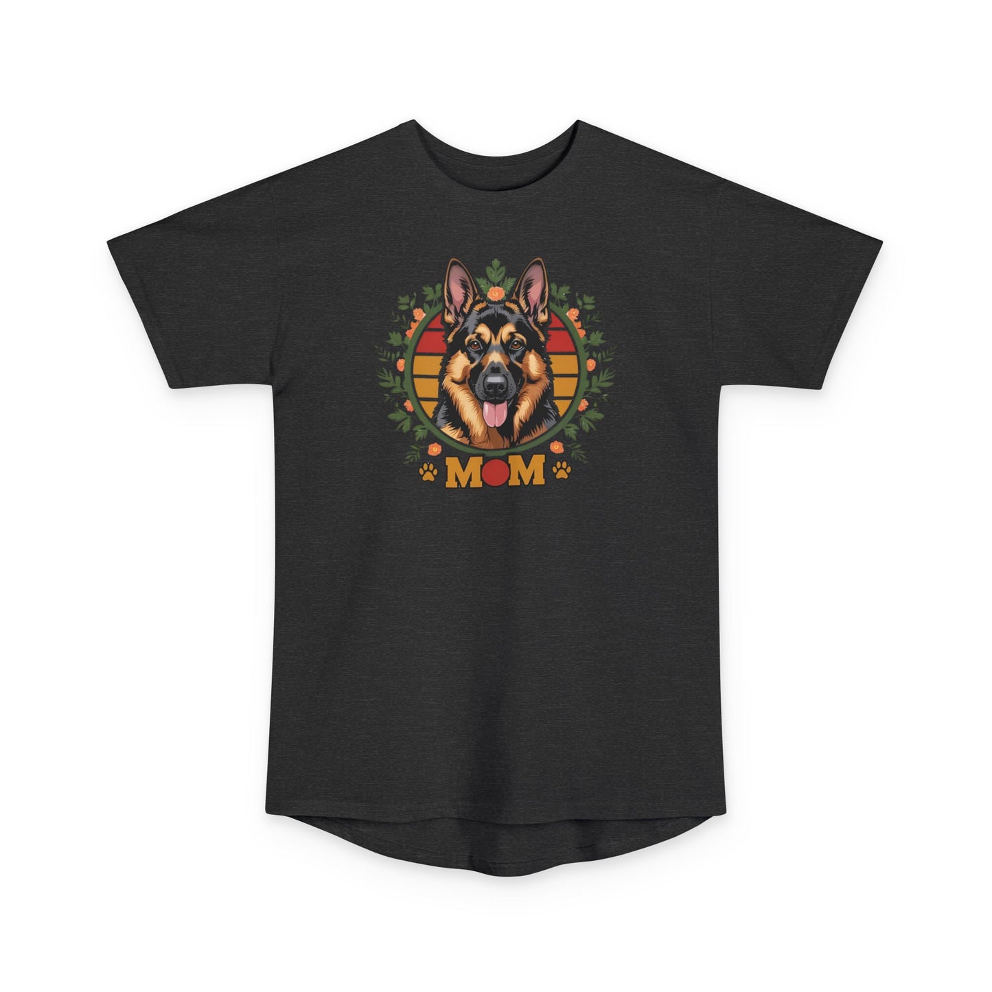 German Shepherd Mom Long Body Urban Tee, Pet Lover Shirt, Casual Dog Lover Tee, Gift for Dog Moms, Animal Rescue Tee