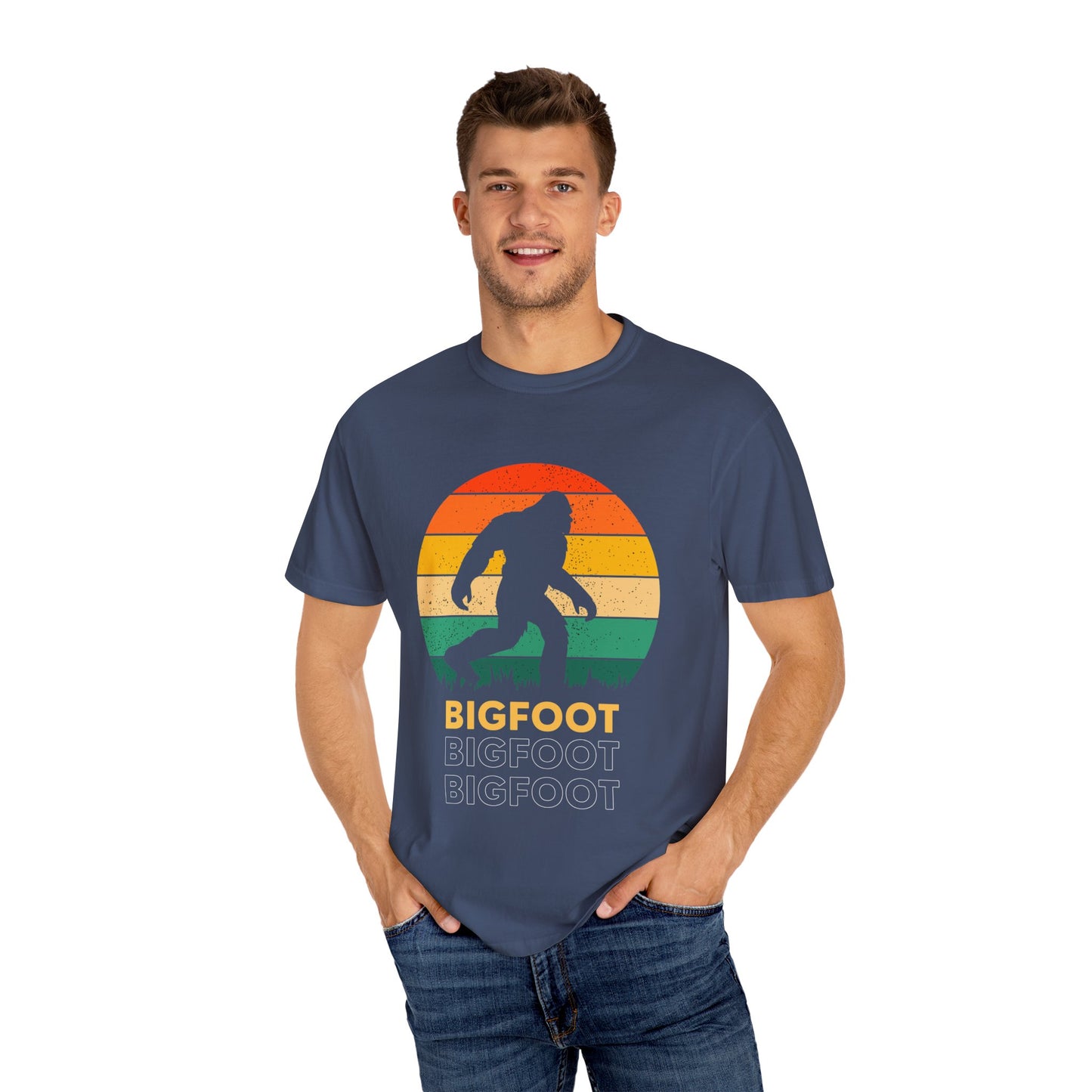Retro Bigfoot Unisex T-Shirt, Vintage Sasquatch Tee, Nature Lover Gift, Outdoor Adventure Apparel, Cool Summer Shirt