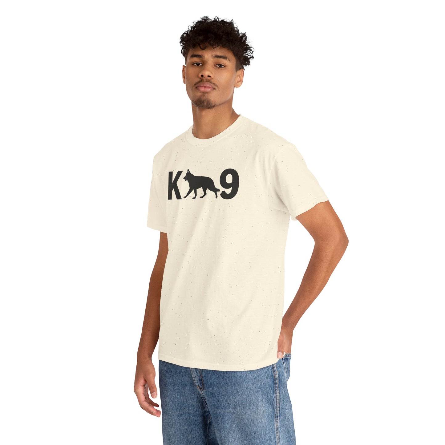 Black German Shepherd K9 Unisex Heavy Cotton Tee - Perfect for Dog Lovers, Pet Owners