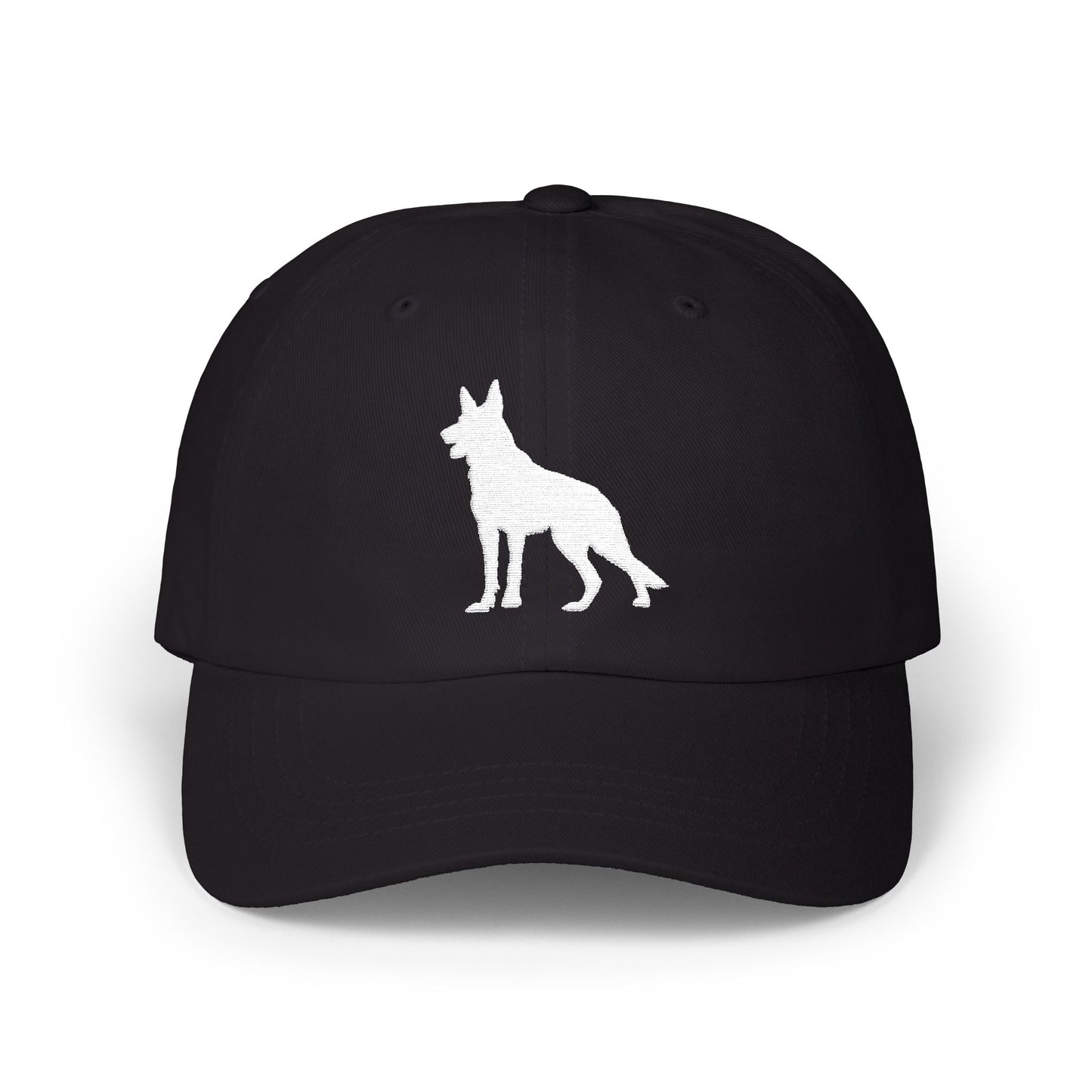 Classic German Shepherd Embroidered Dad Cap, Dog Silhouette, Casual Unisex Hat, Perfect Gift for Dog Lovers