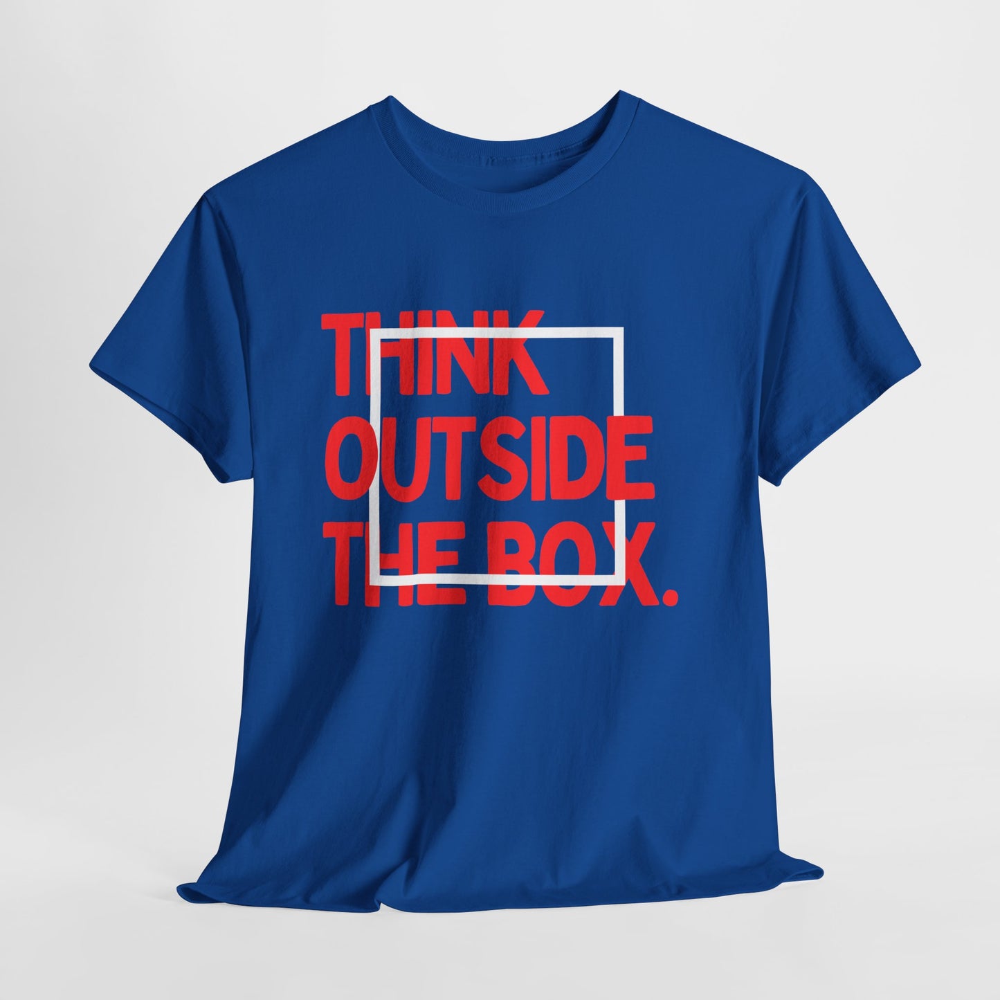 Creative Thinking Unisex Cotton Tee - Thin Out of Box, Inspirational Shirt, Motivational Gifts, Trendy Top for All Occasions, Perfect for Dreamers