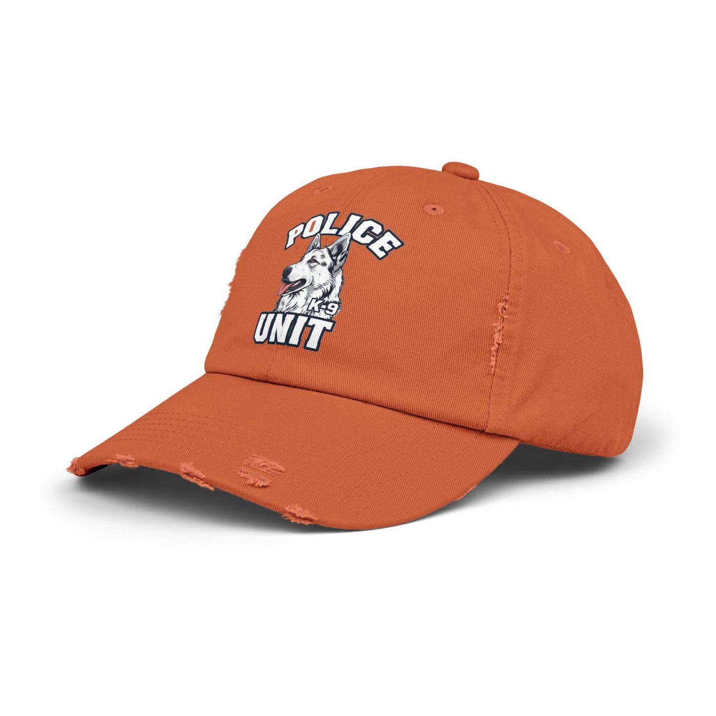 German Shepherd K-9 Police Unit Distressed Cap | Unisex Vintage Hat for Dog Lovers & Police Supporters