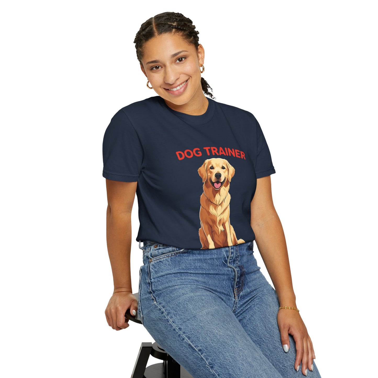 Dog Trainer Unisex Garment-Dyed T-Shirt | Perfect Gift for Dog Lovers, Pet Owners, Trainers, Birthdays, and Everyday Use