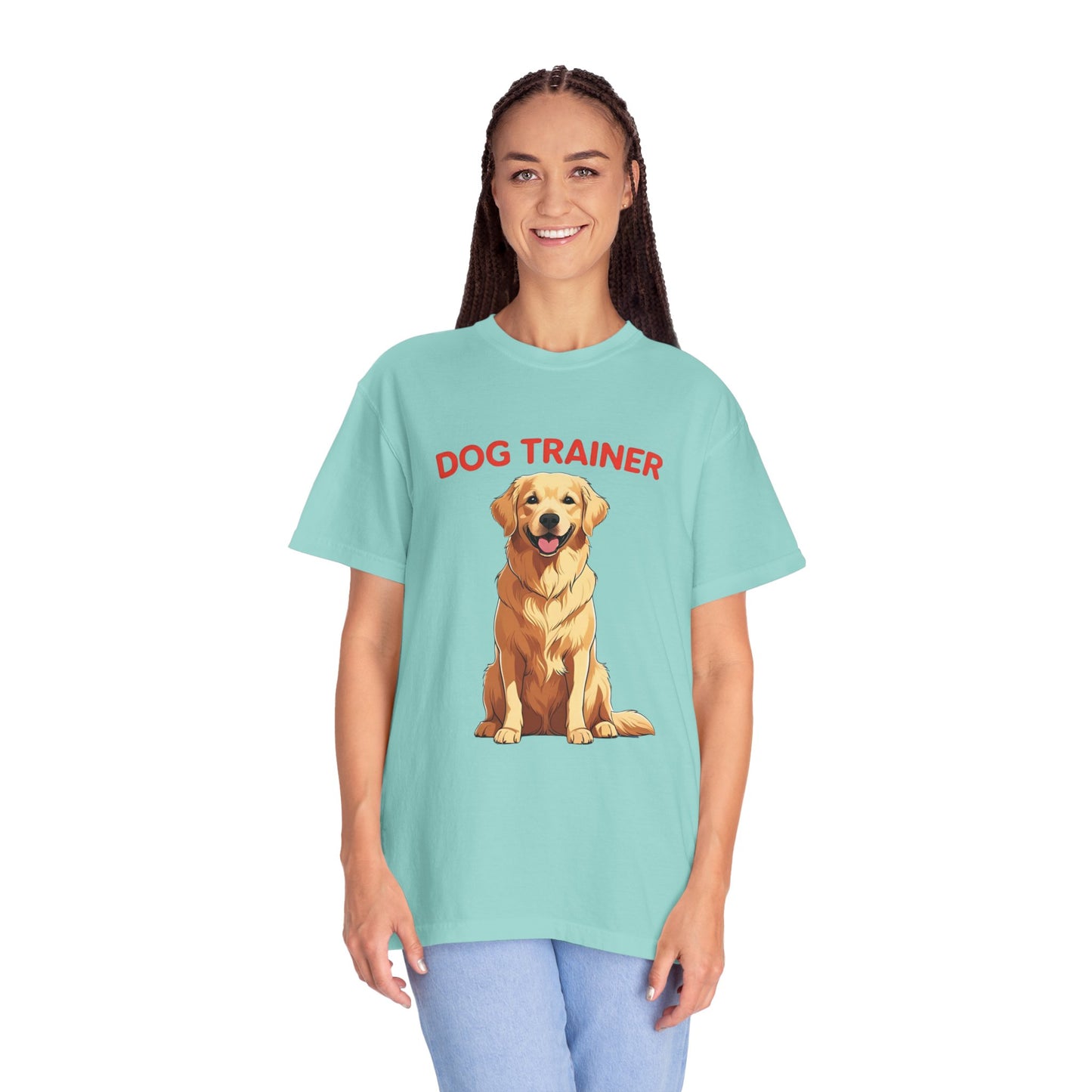 Dog Trainer Unisex Garment-Dyed T-Shirt | Perfect Gift for Dog Lovers, Pet Owners, Trainers, Birthdays, and Everyday Use