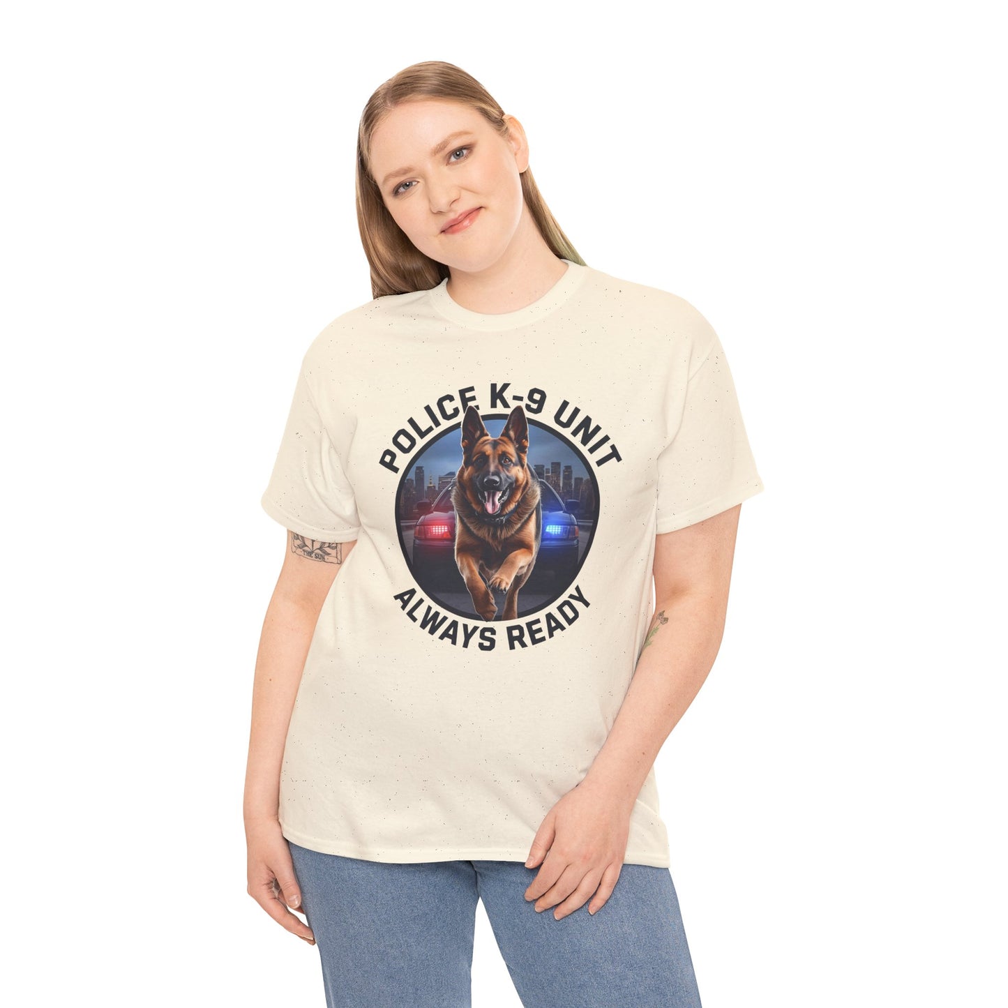 Police K-9 Unit Tee, Always Ready Graphic Tee, Dog Lover Gift, Police Support Shirt, Police Dog Merchandise