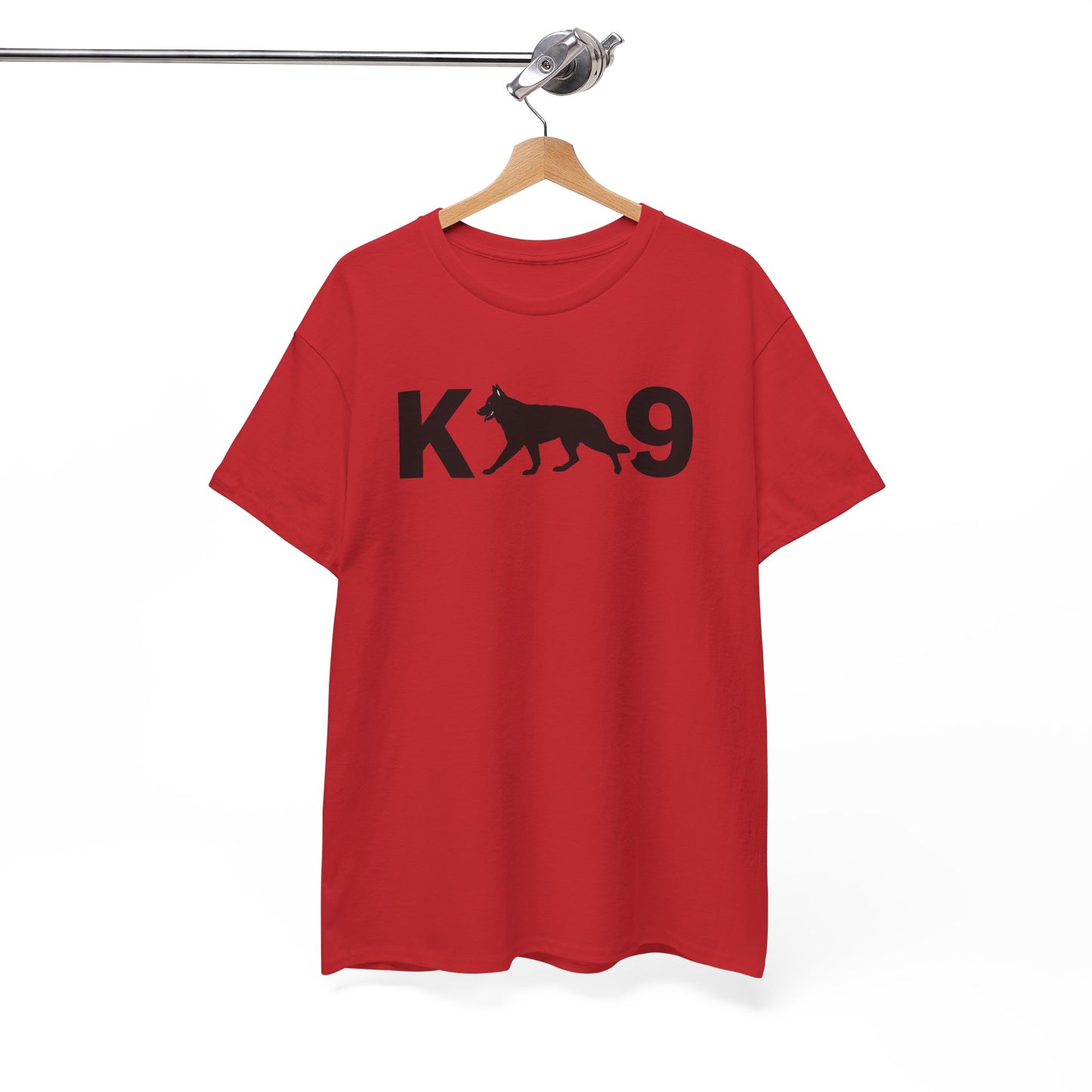 Black German Shepherd K9 Unisex Heavy Cotton Tee - Perfect for Dog Lovers, Pet Owners