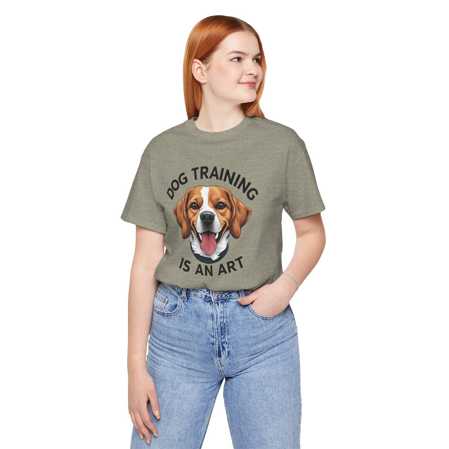 Dog Training is An Art Tee - Unisex Jersey Short Sleeve, Gift for Dog Lovers, Training T-Shirt, Dog Owner Apparel, Cute Canine Shirt