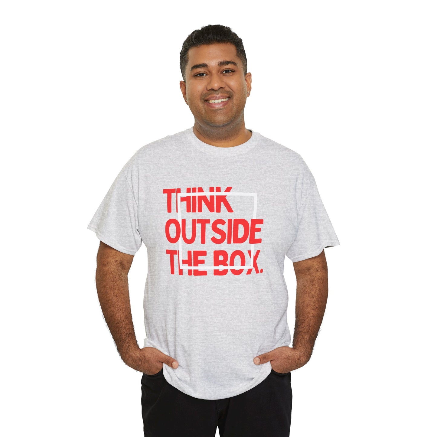 Creative Thinking Unisex Cotton Tee - Thin Out of Box, Inspirational Shirt, Motivational Gifts, Trendy Top for All Occasions, Perfect for Dreamers