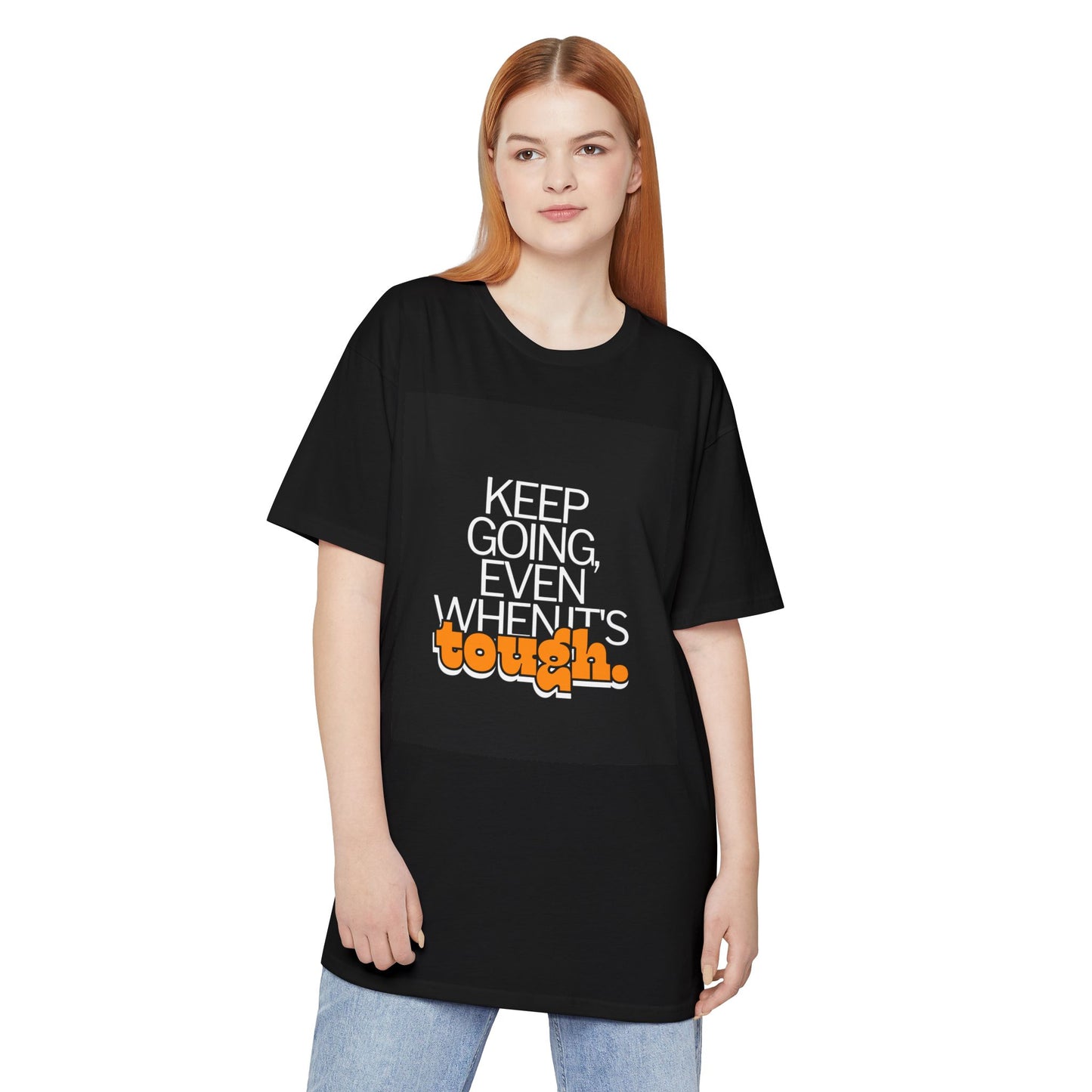 Keep Going Even When ITs Tough Motivational Urban Tee, Inspirational Apparel, Gift for Fitness Lovers, Casual Style Top, Everyday Wear