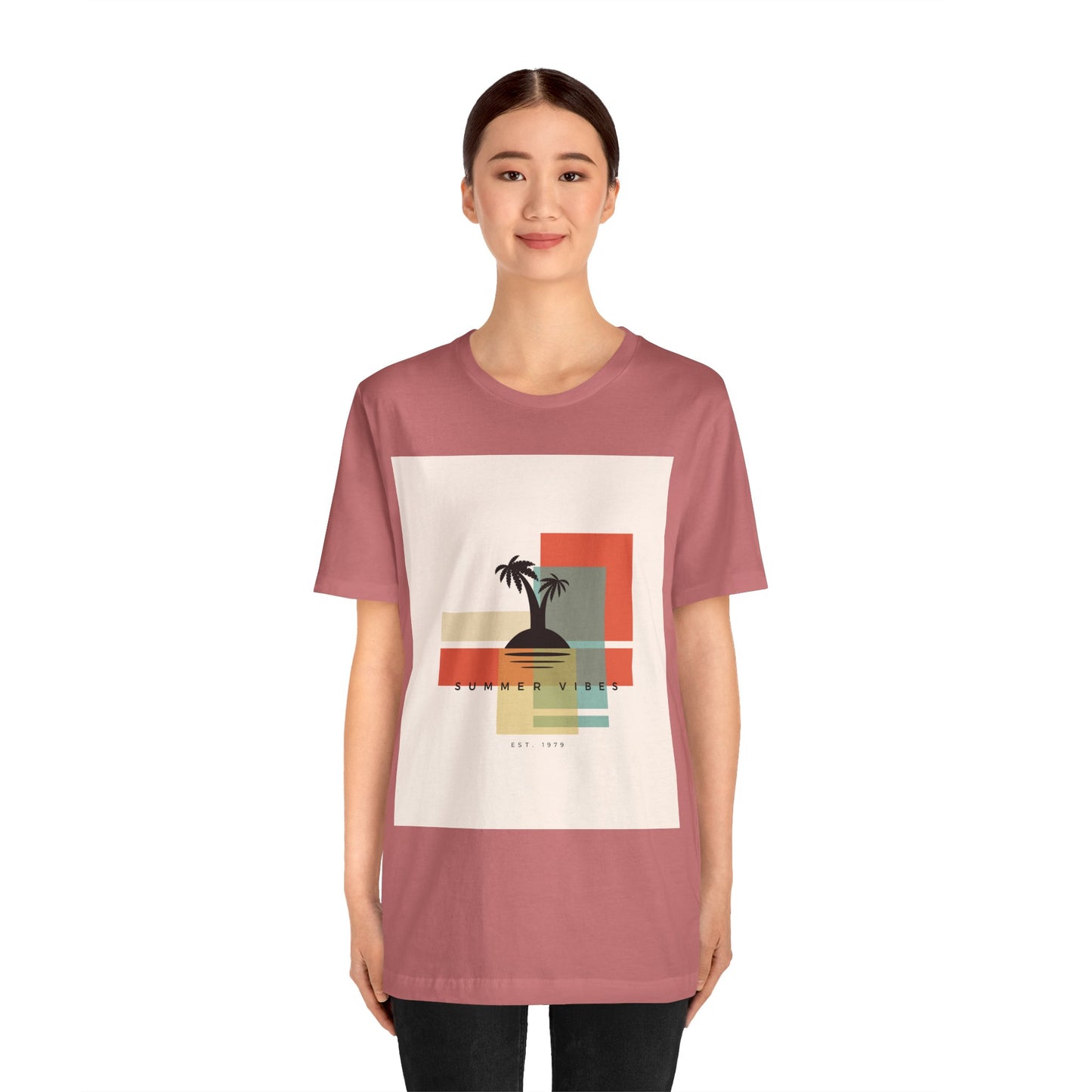 Tropical Sunset Tee, Summer Vibes Shirt, Vacation Outfit, Unisex Graphic Tee, Gift for Beach Lovers, Casual Wear