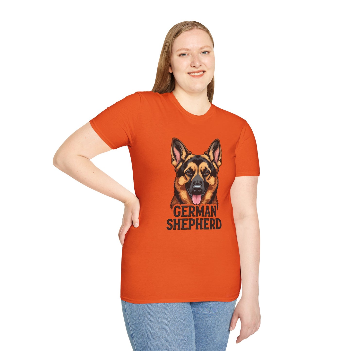 German Shepherd Unisex T-Shirt, Dog Lover Gift, Pet Parent Apparel, Cute Animal Shirt, Birthday Gift Idea, Casual Wear