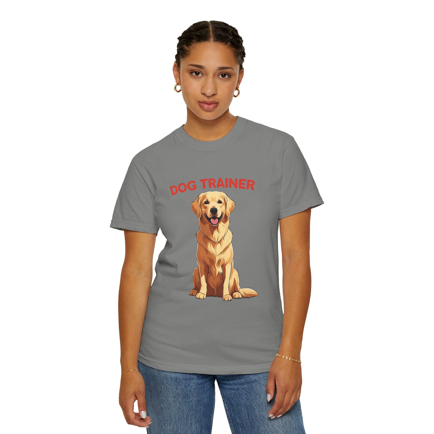 Dog Trainer Unisex Garment-Dyed T-Shirt | Perfect Gift for Dog Lovers, Pet Owners, Trainers, Birthdays, and Everyday Use