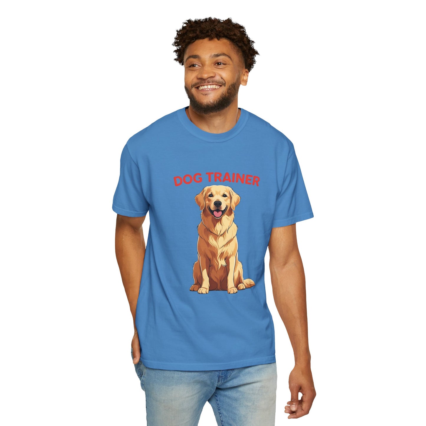 Dog Trainer Unisex Garment-Dyed T-Shirt | Perfect Gift for Dog Lovers, Pet Owners, Trainers, Birthdays, and Everyday Use