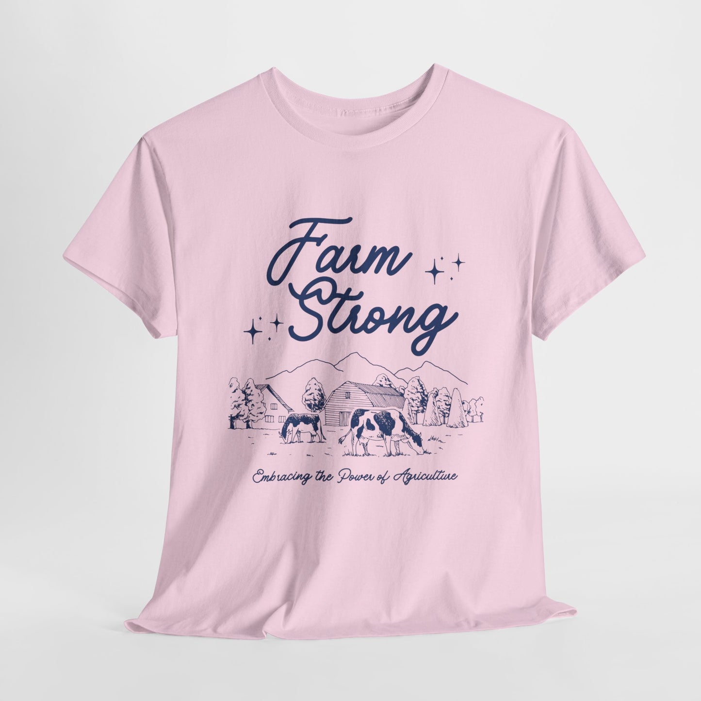 Farm Strong Unisex Cotton Tee - Embracing the Power of Agriculture, Motivational Shirt, Inspirational Tee